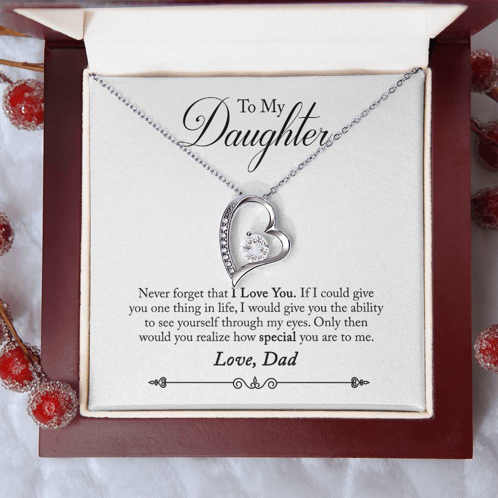 To My Daughter | How Special You Are | Eternal Love Necklace