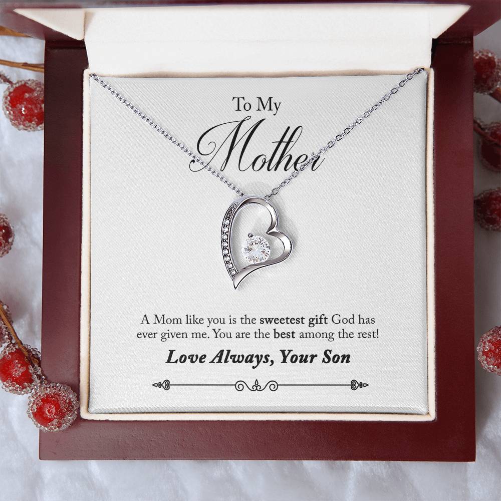 To My Mother | Sweetest Gift | Eternal Love Necklace
