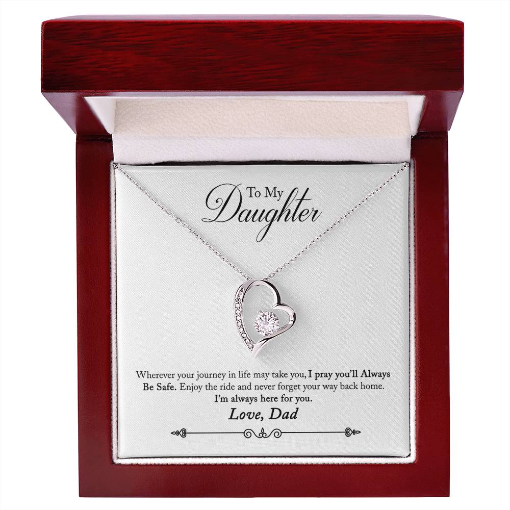 To My Daughter | Always Here For You | Eternal Love Necklace