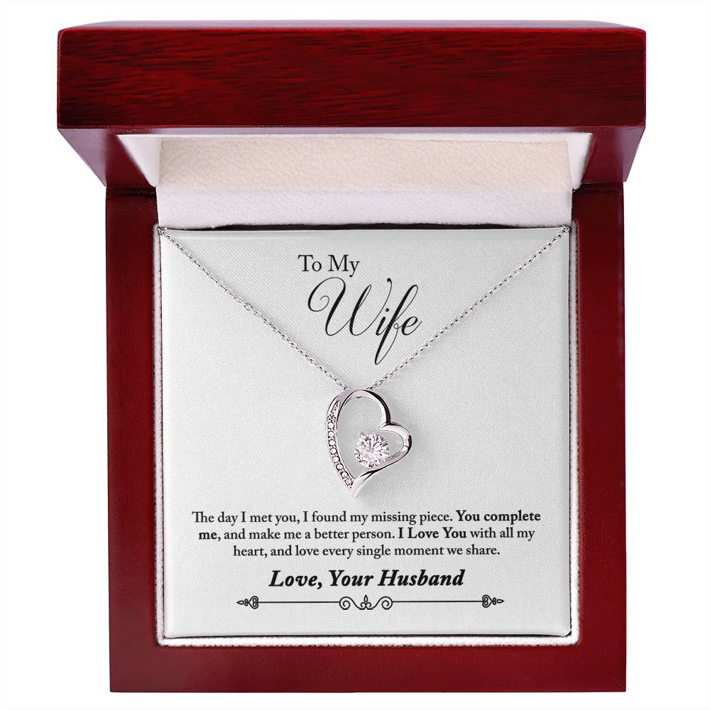 To My Wife | Missing Piece | Eternal Love Necklace