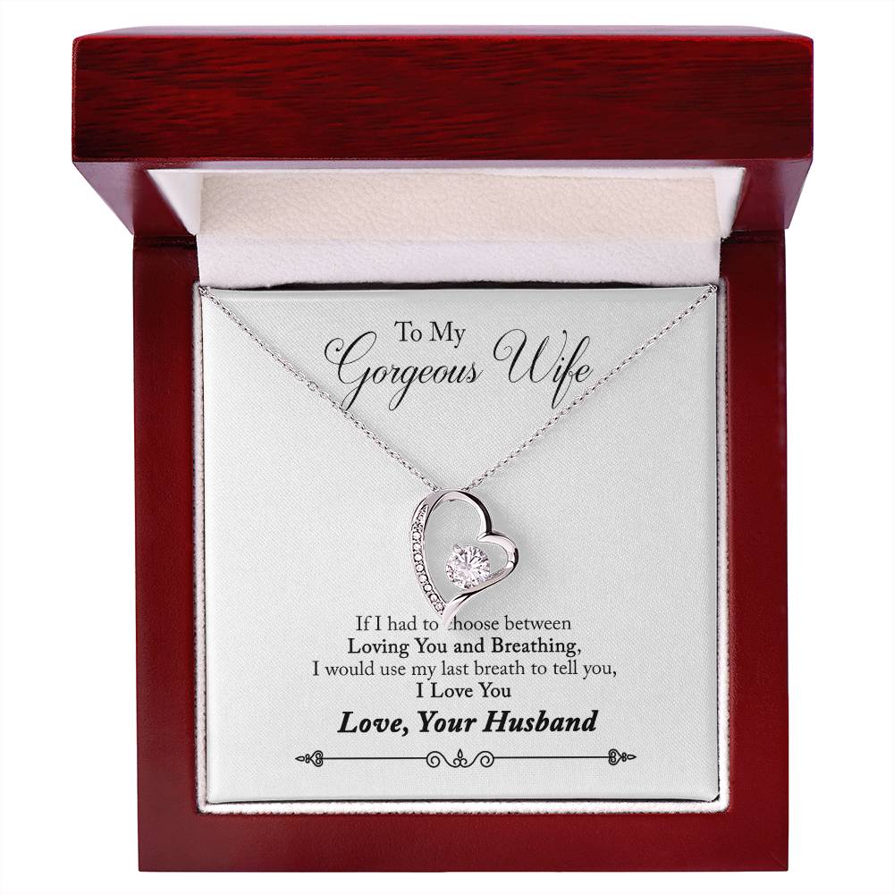 To My Gorgeous Wife | Last Breath | Eternal Love Necklace