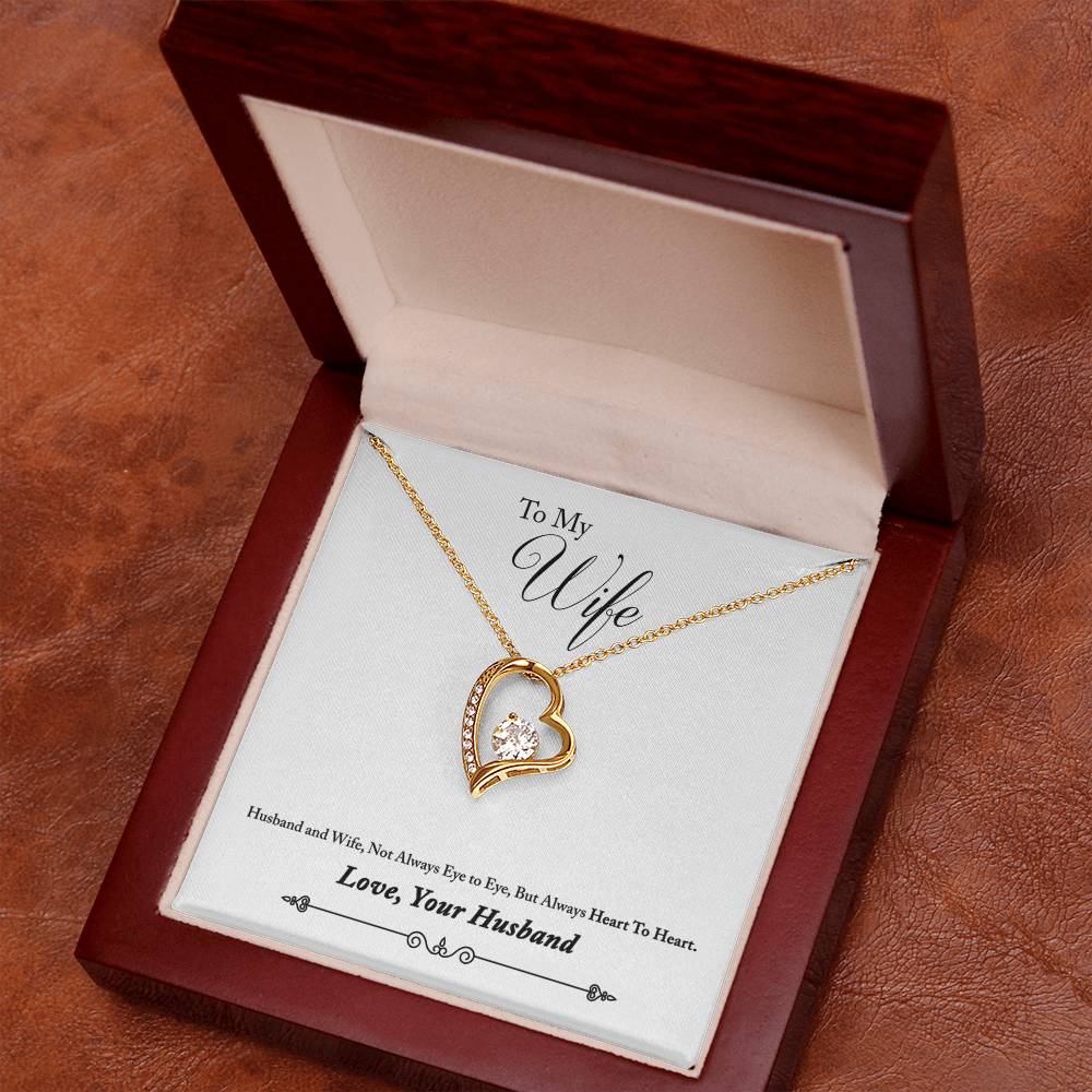 To My Wife | Heart To Heart | Eternal Love Necklace