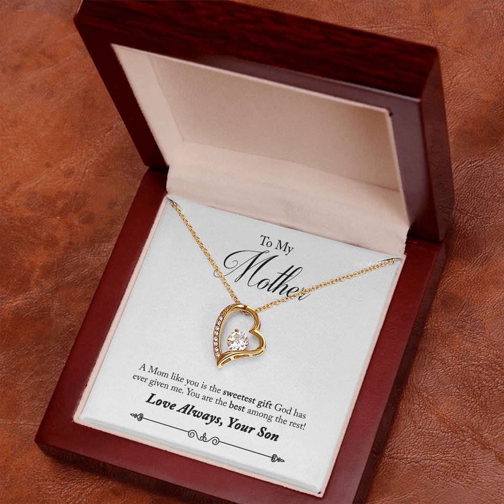 To My Mother | Sweetest Gift | Eternal Love Necklace