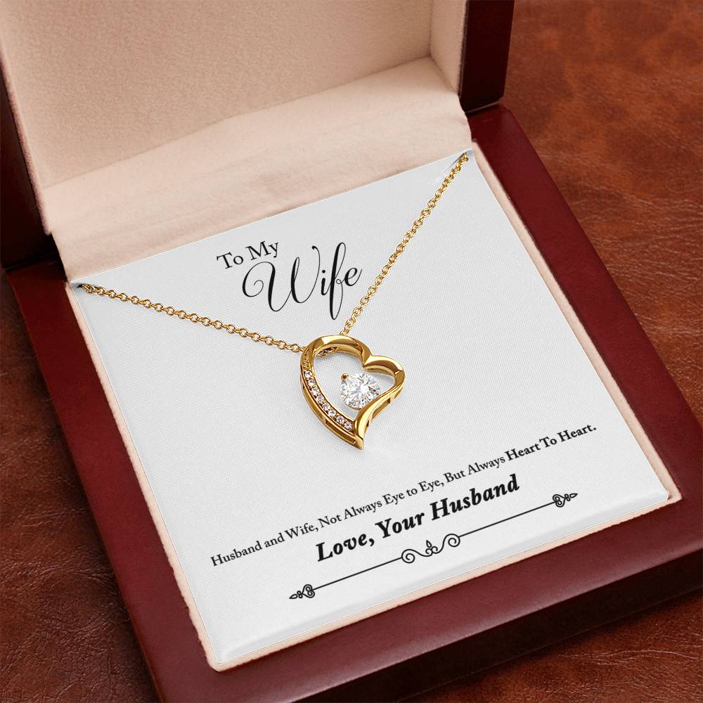 To My Wife | Heart To Heart | Eternal Love Necklace