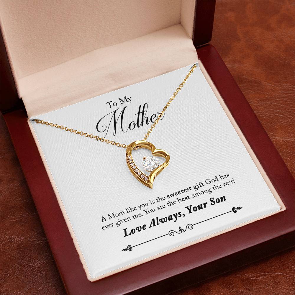 To My Mother | Sweetest Gift | Eternal Love Necklace