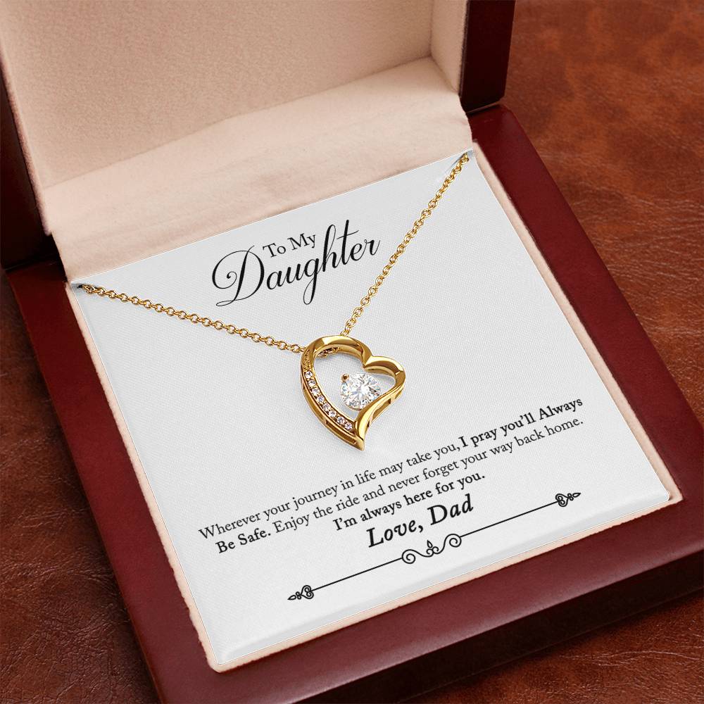 To My Daughter | Always Here For You | Eternal Love Necklace