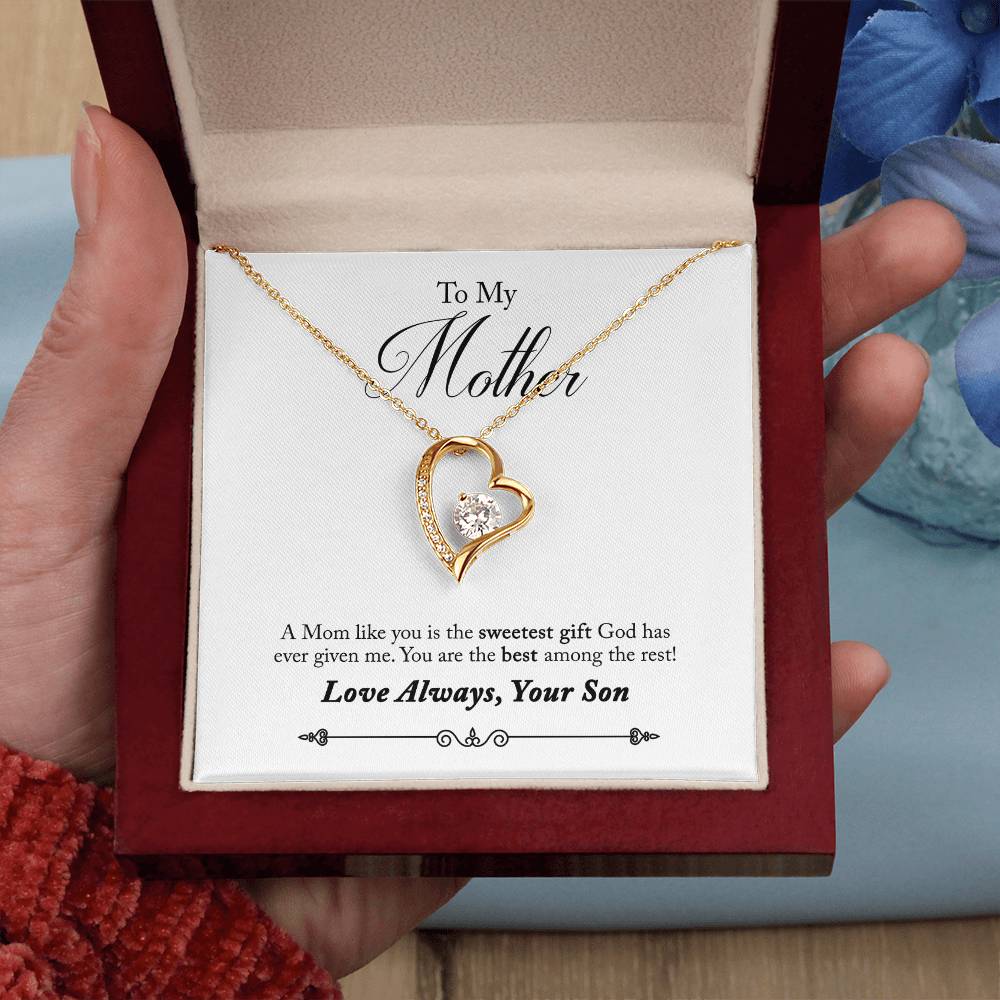 To My Mother | Sweetest Gift | Eternal Love Necklace