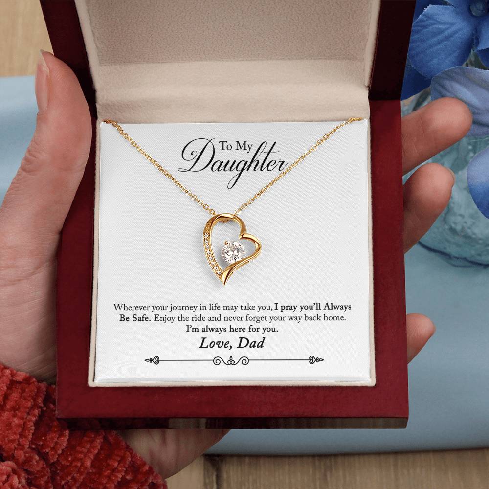 To My Daughter | Always Here For You | Eternal Love Necklace