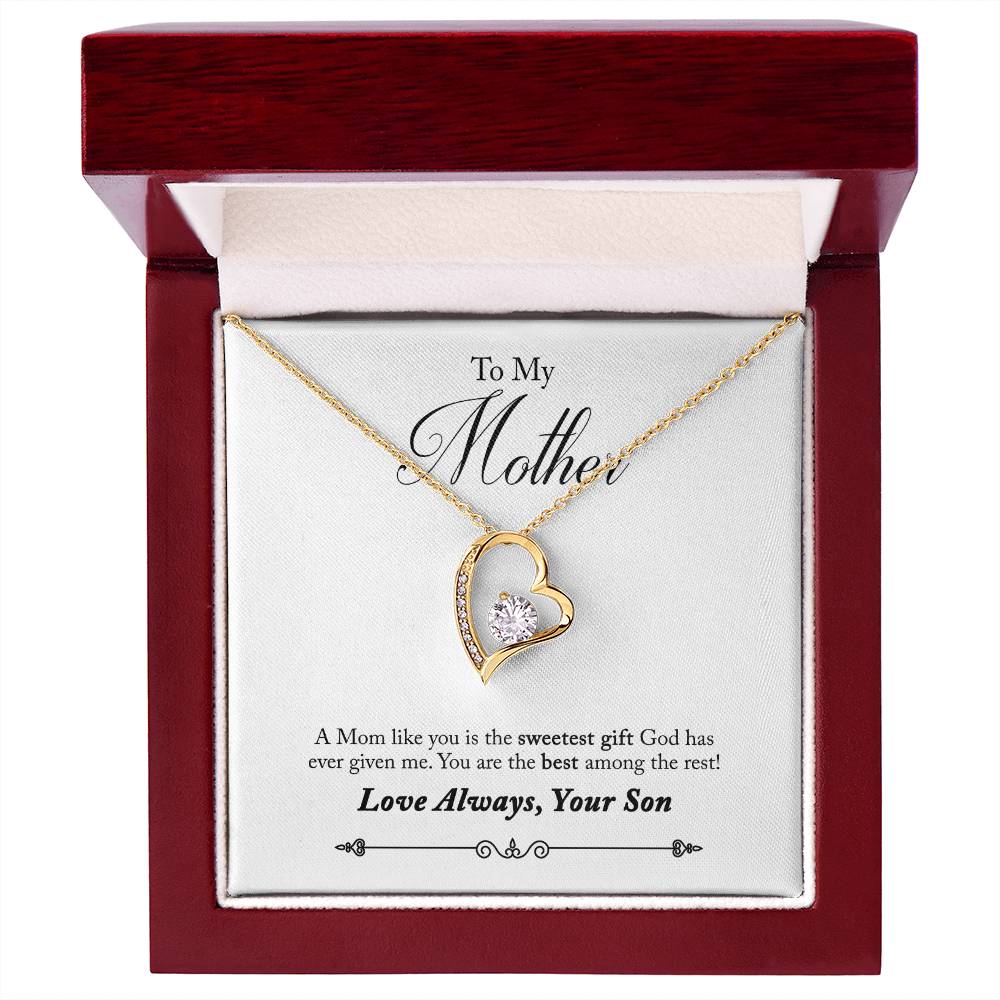To My Mother | Sweetest Gift | Eternal Love Necklace
