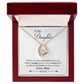 To My Daughter | Braver Stronger Smarter | Eternal Love Necklace