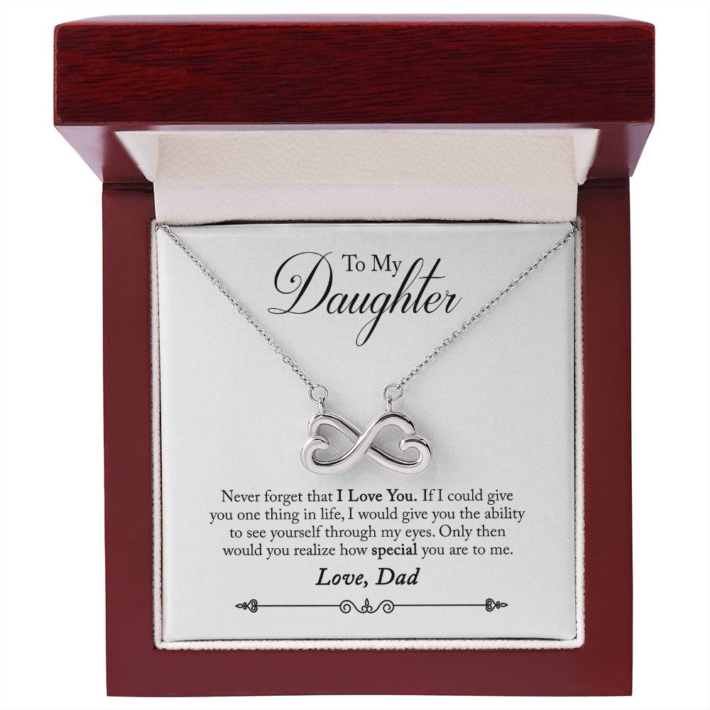To My Daughter | How Special You Are | Infinity Necklace