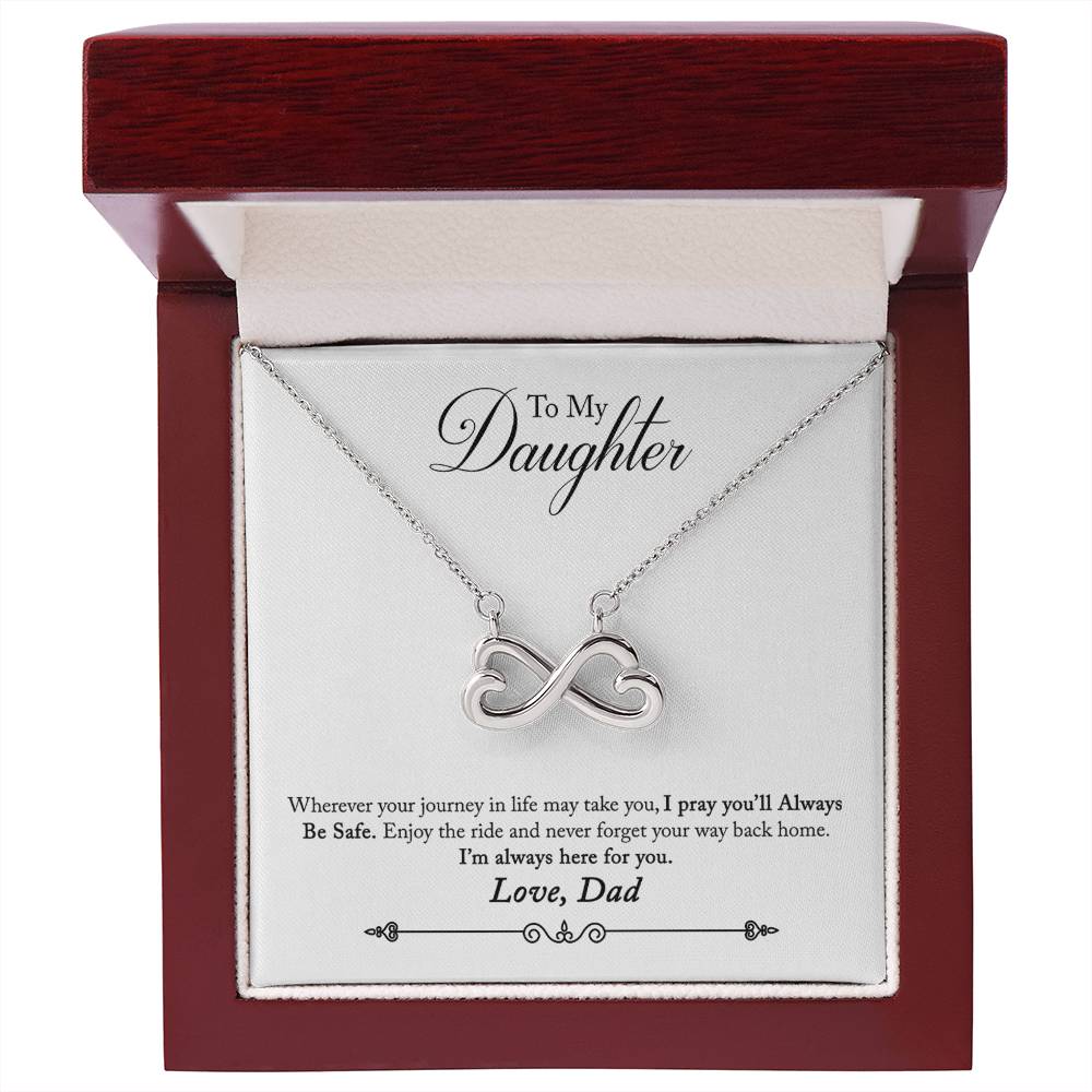 To My Daughter | Always Here For You | Infinity Necklace