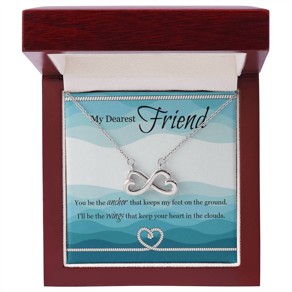 To My Dearest Friend | I'll Be The Wings | Infinity Necklace