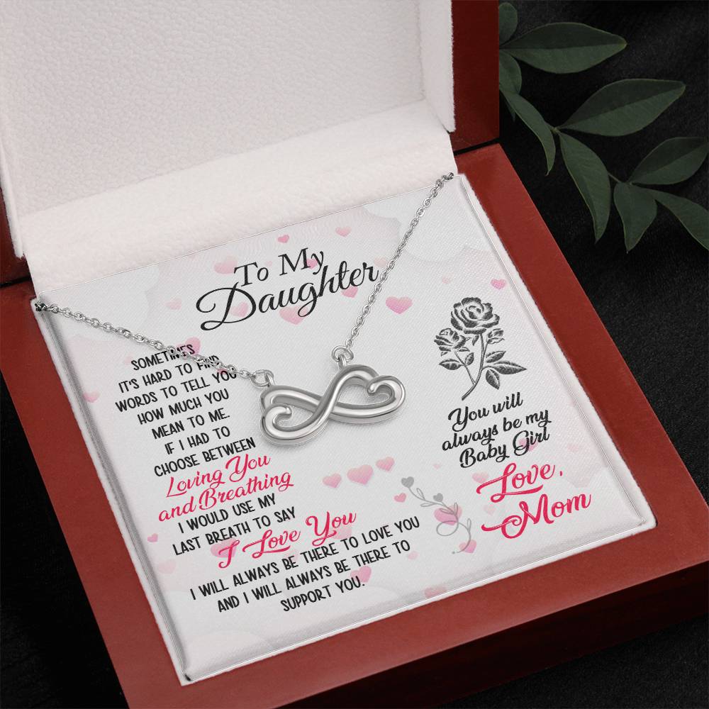 To My Daughter | My Baby Girl | Infinity Necklace