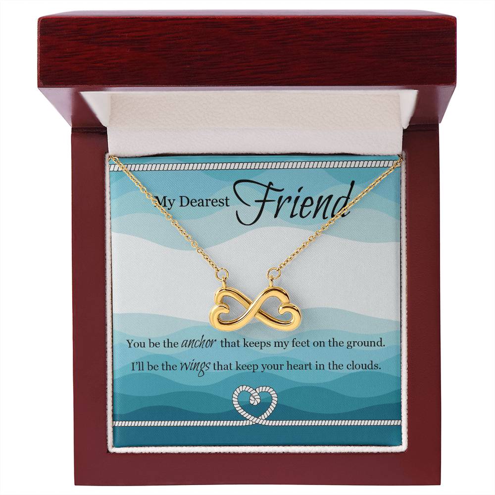 To My Dearest Friend | I'll Be The Wings | Infinity Necklace