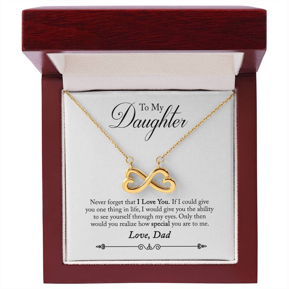 To My Daughter | How Special You Are | Infinity Necklace