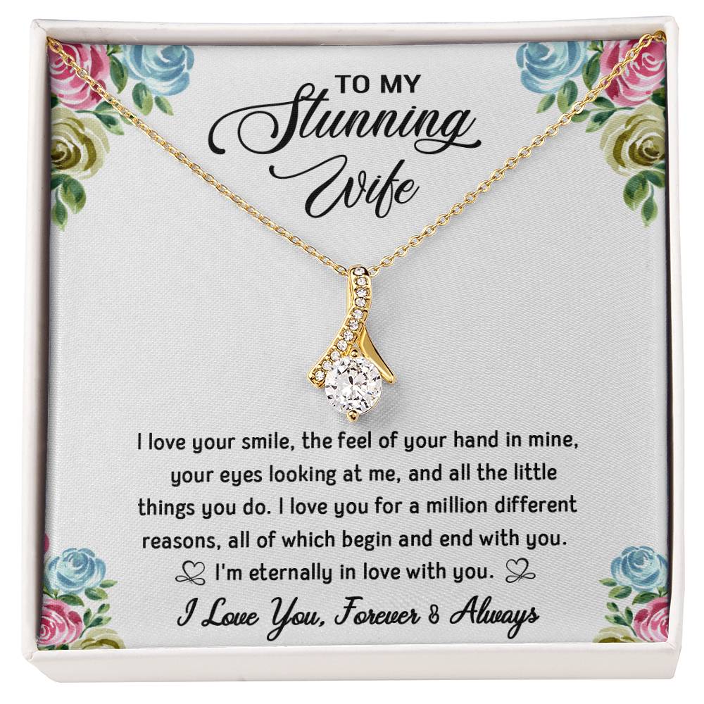 To My Stunning Wife | Sparkling Radiance Necklace