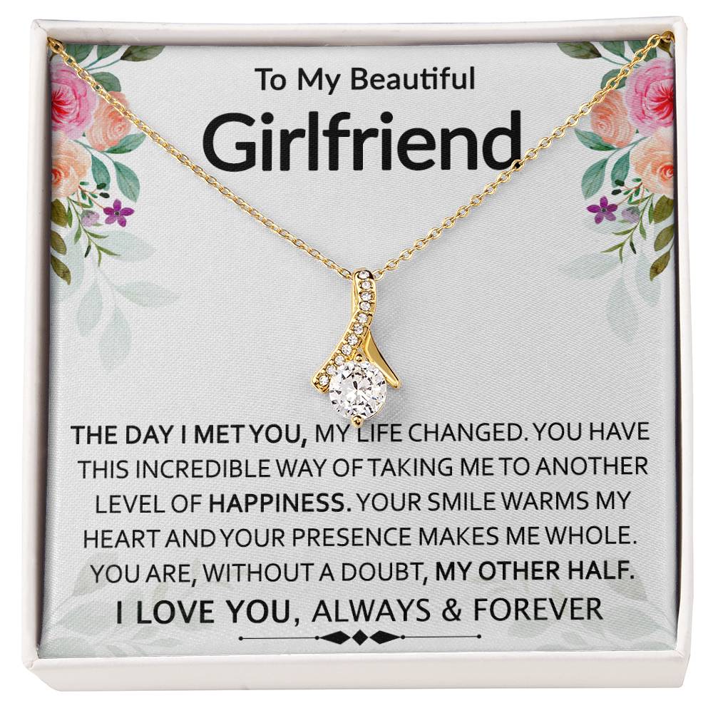 To My Beautiful Girlfriend | My Other Half | Sparkling Radiance Necklace