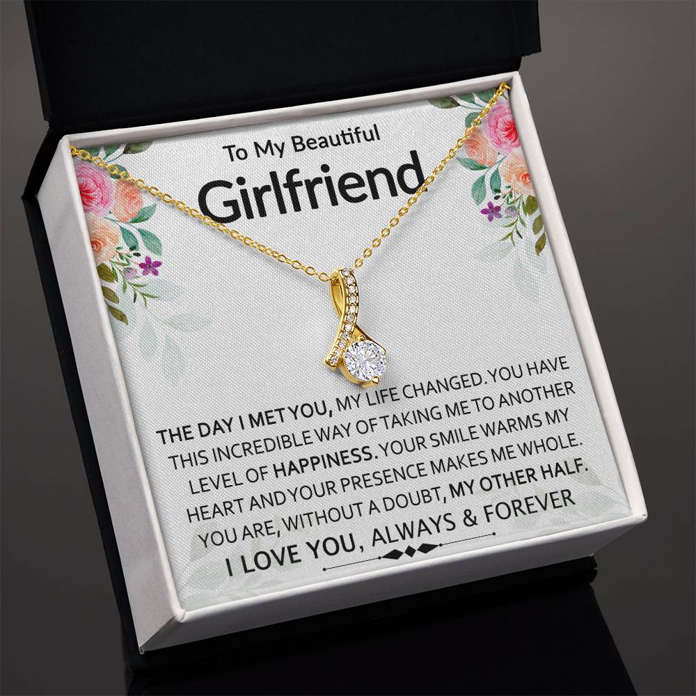 To My Beautiful Girlfriend | My Other Half | Sparkling Radiance Necklace