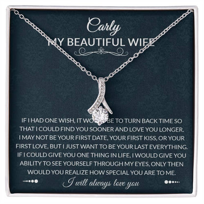 To My Beautiful Wife - How Special You Are - Sparkling Radiance Necklace New