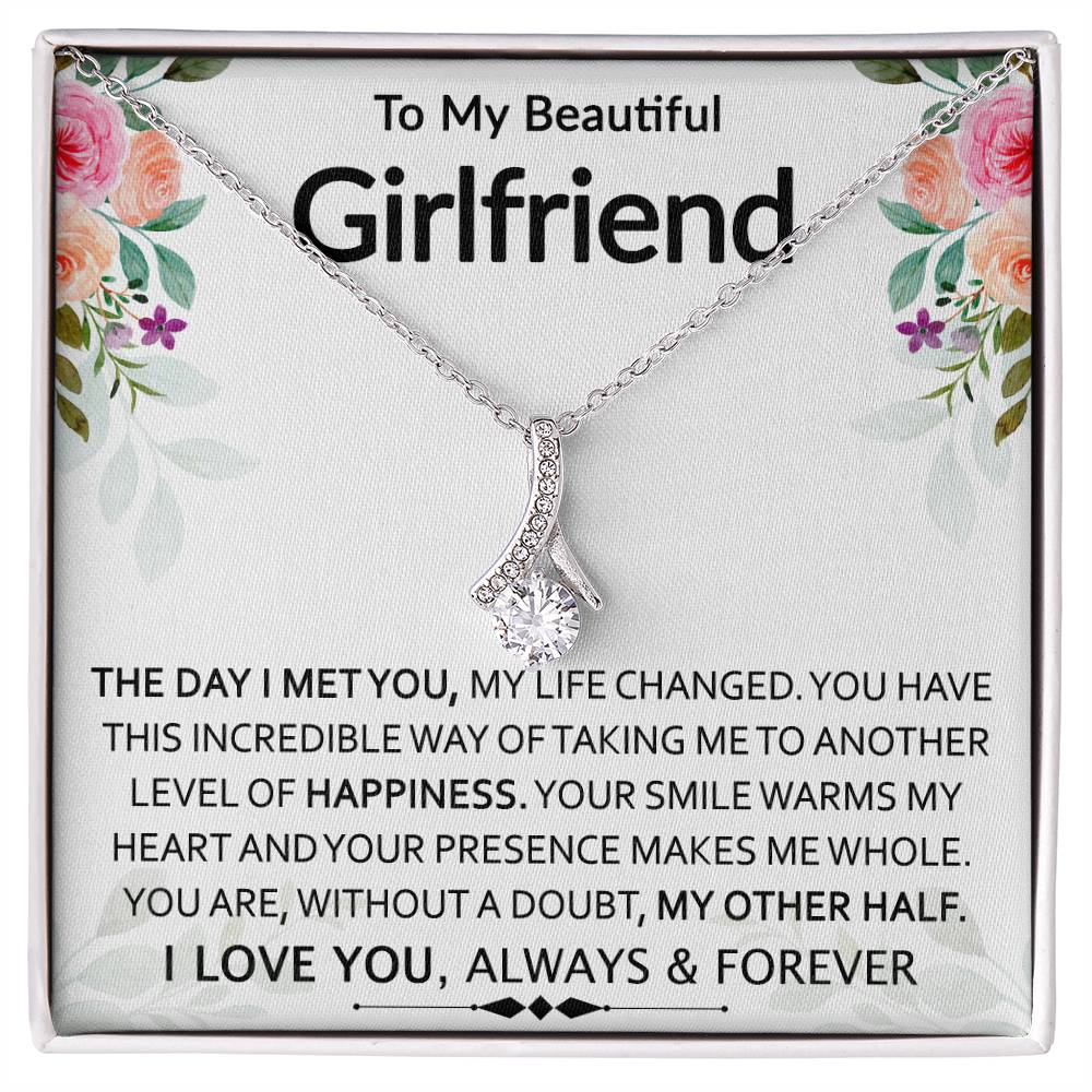 To My Beautiful Girlfriend | My Other Half | Sparkling Radiance Necklace
