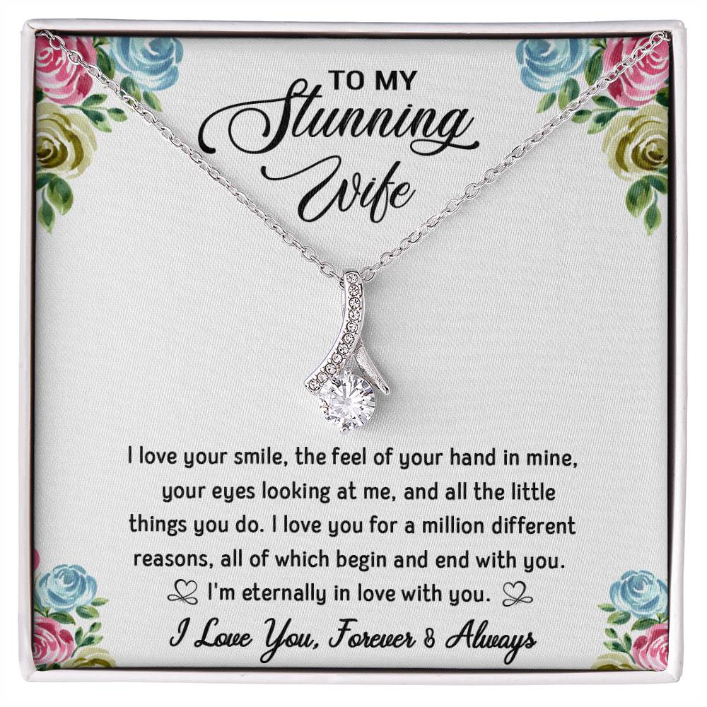 To My Stunning Wife | Sparkling Radiance Necklace