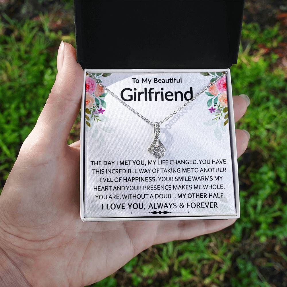 To My Beautiful Girlfriend | My Other Half | Sparkling Radiance Necklace