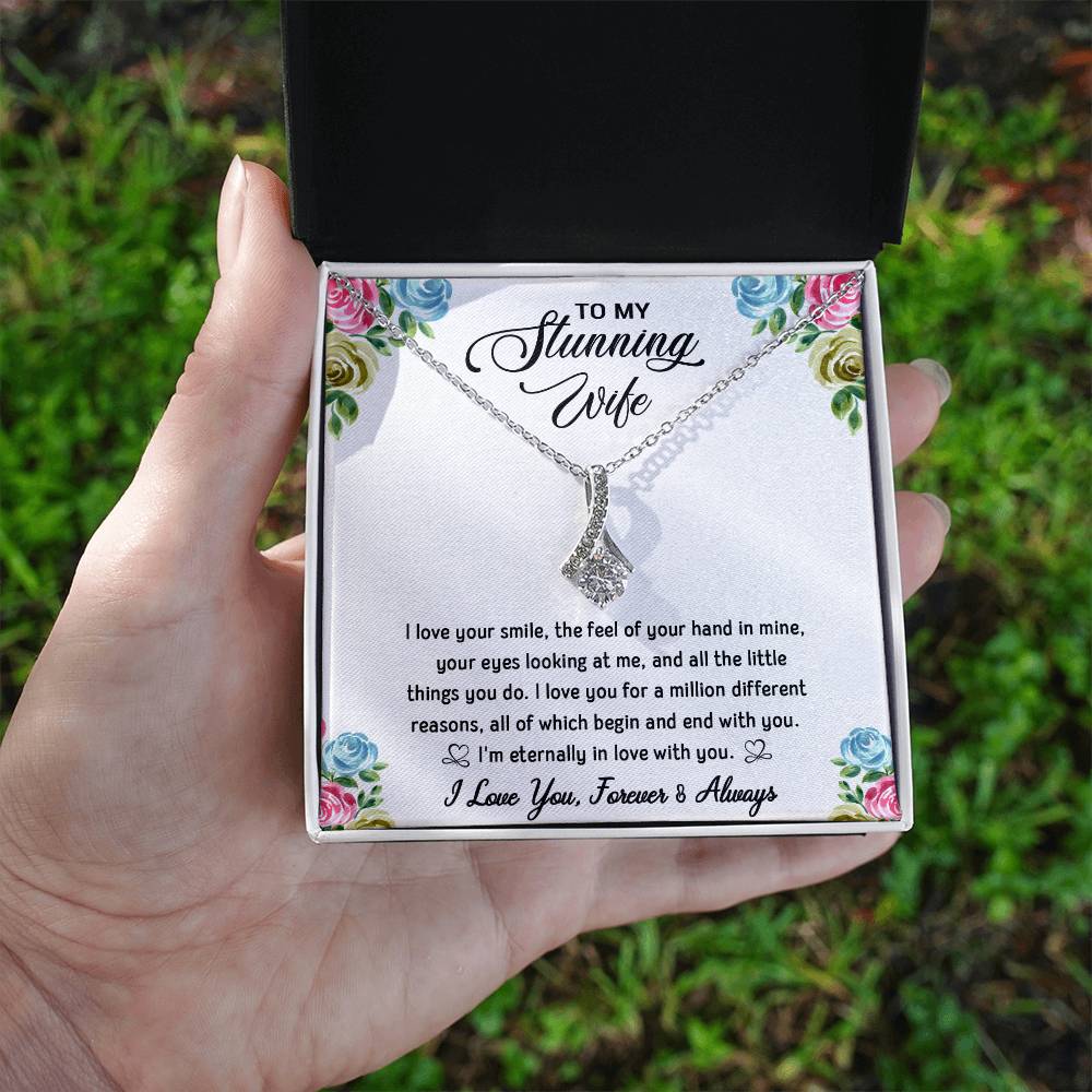 To My Stunning Wife | Sparkling Radiance Necklace