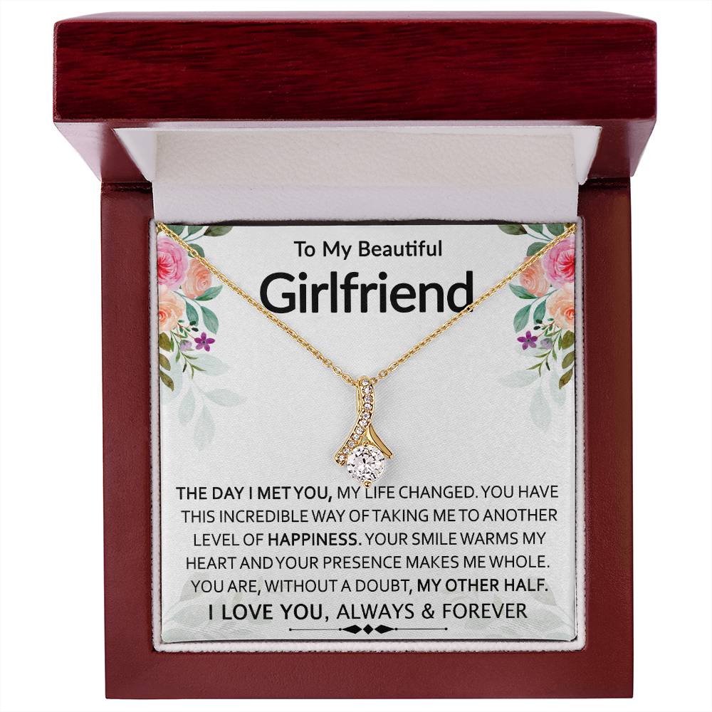To My Beautiful Girlfriend | My Other Half | Sparkling Radiance Necklace
