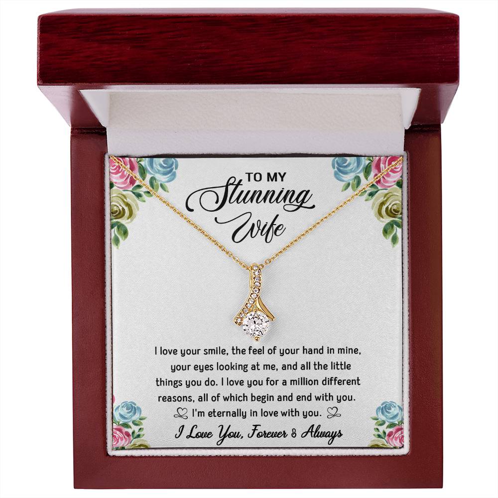 To My Stunning Wife | Sparkling Radiance Necklace