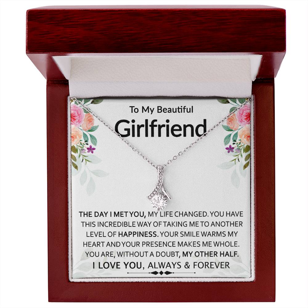 To My Beautiful Girlfriend | My Other Half | Sparkling Radiance Necklace