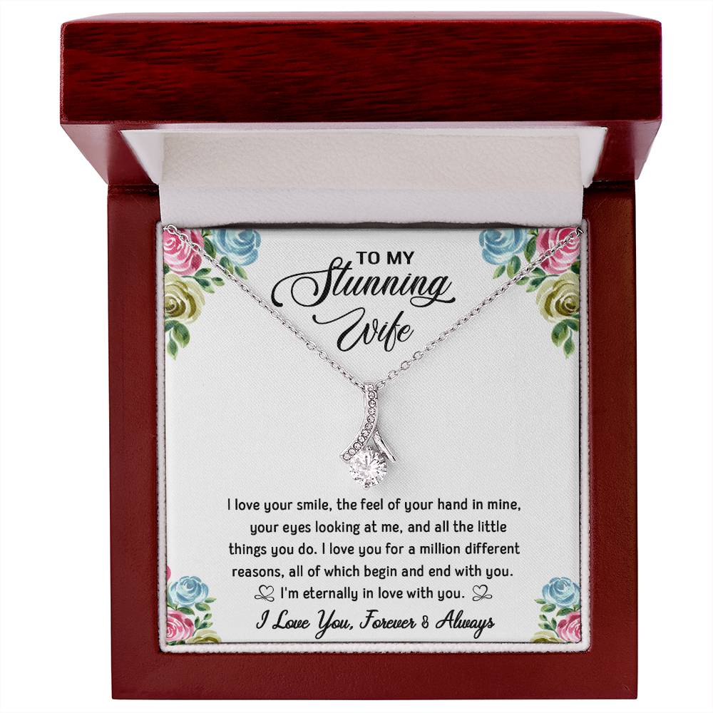To My Stunning Wife | Sparkling Radiance Necklace