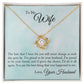 To My Wife - Proud To Be Your Husband - Love knot Necklace