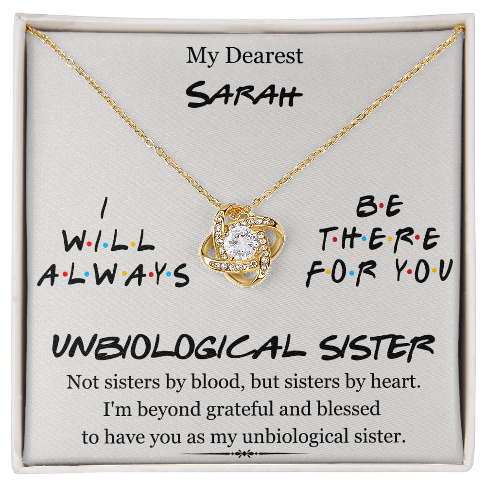 My Dearest Unbiological Sister | Love Knot Necklace