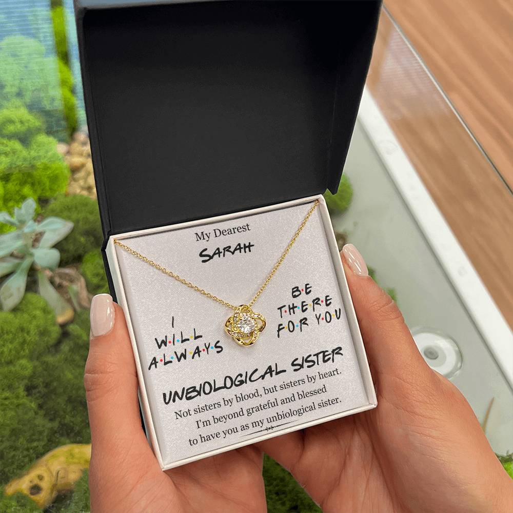 My Dearest Unbiological Sister | Love Knot Necklace