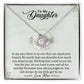 To My Daughter | Always My Little Girl | Love Knot Necklace