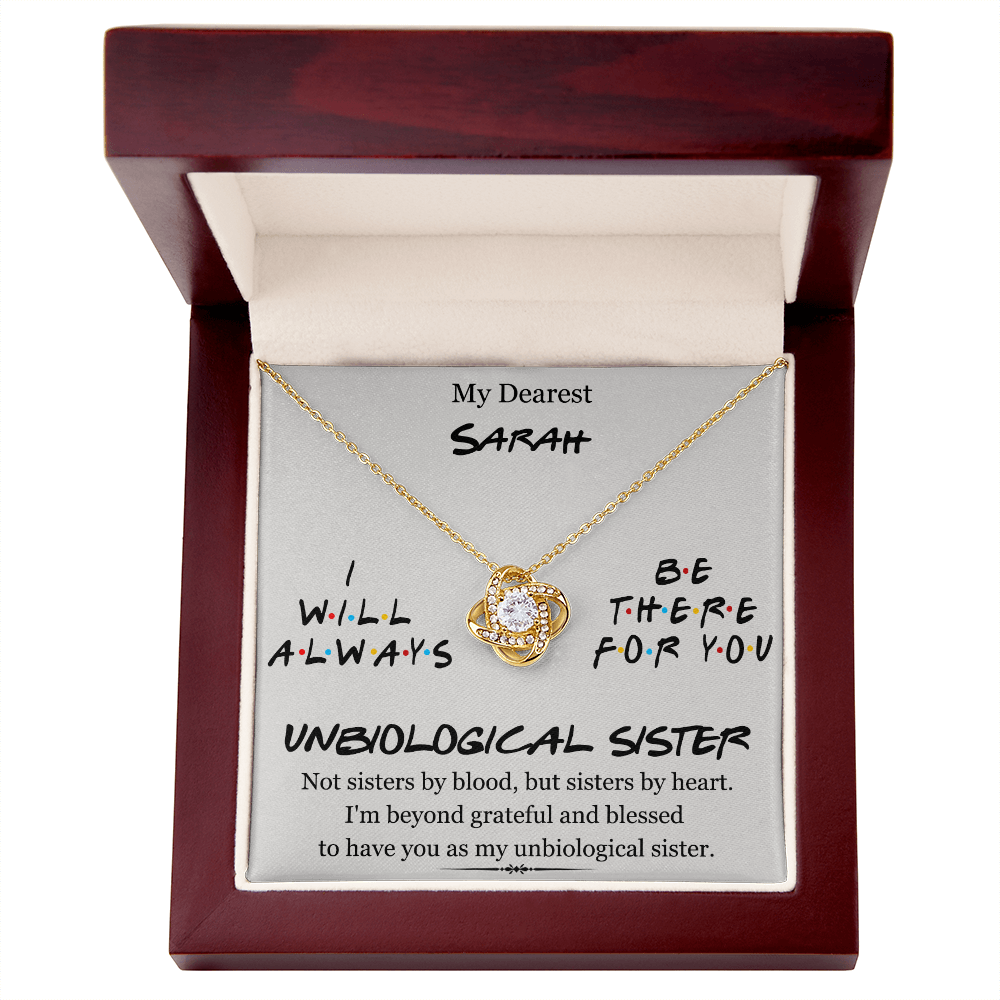 My Dearest Unbiological Sister | Love Knot Necklace