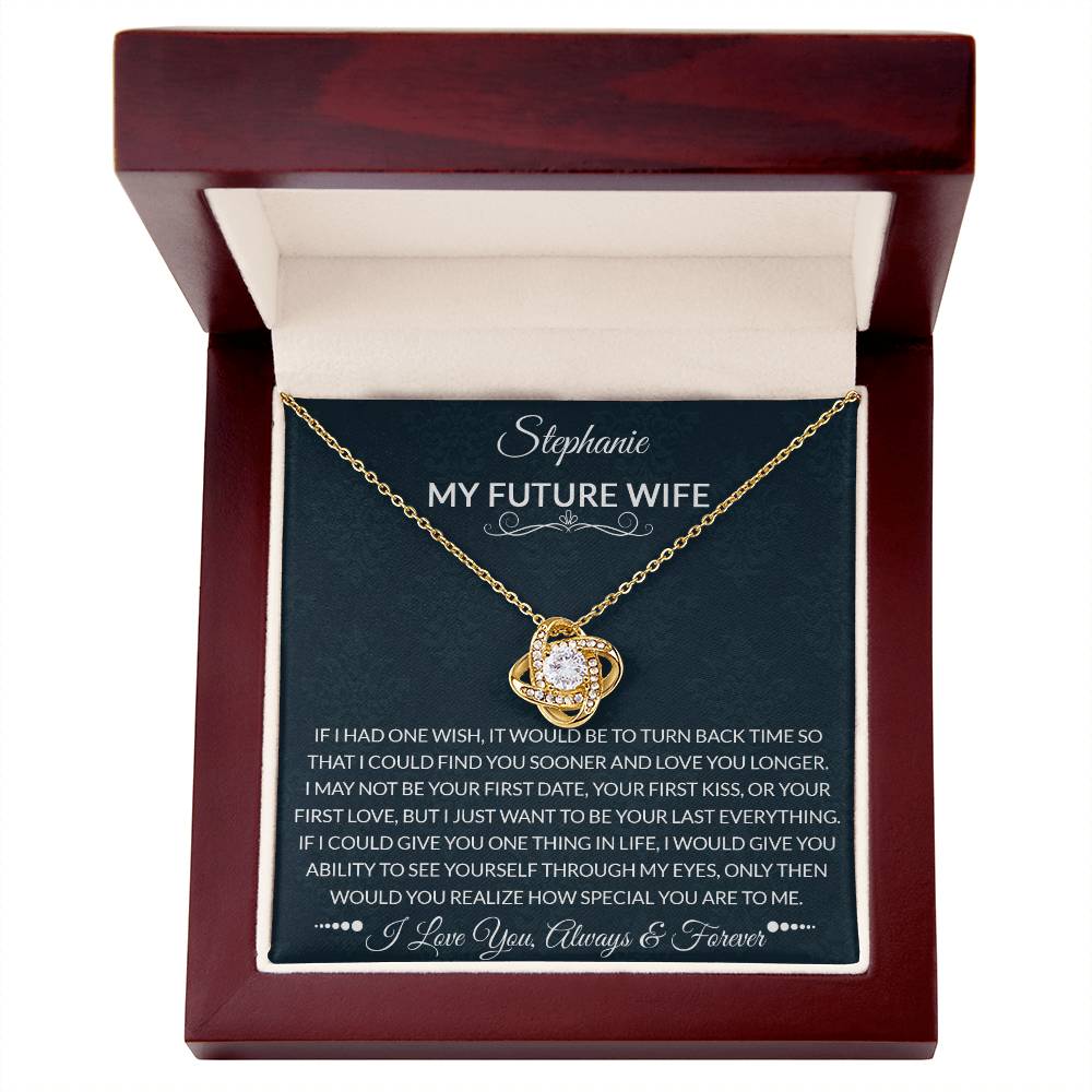 To My Future Wife | How Special You Are | Love Knot Necklace