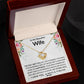 To My Beautiful Wife | My Other Half | Love Knot Necklace