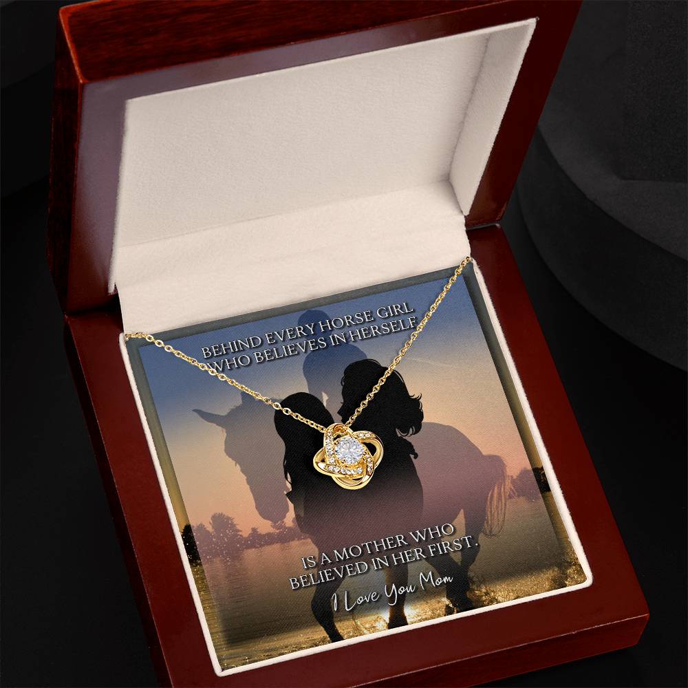 To My Mom | Behind Every Horse Girl | Love Knot Necklace