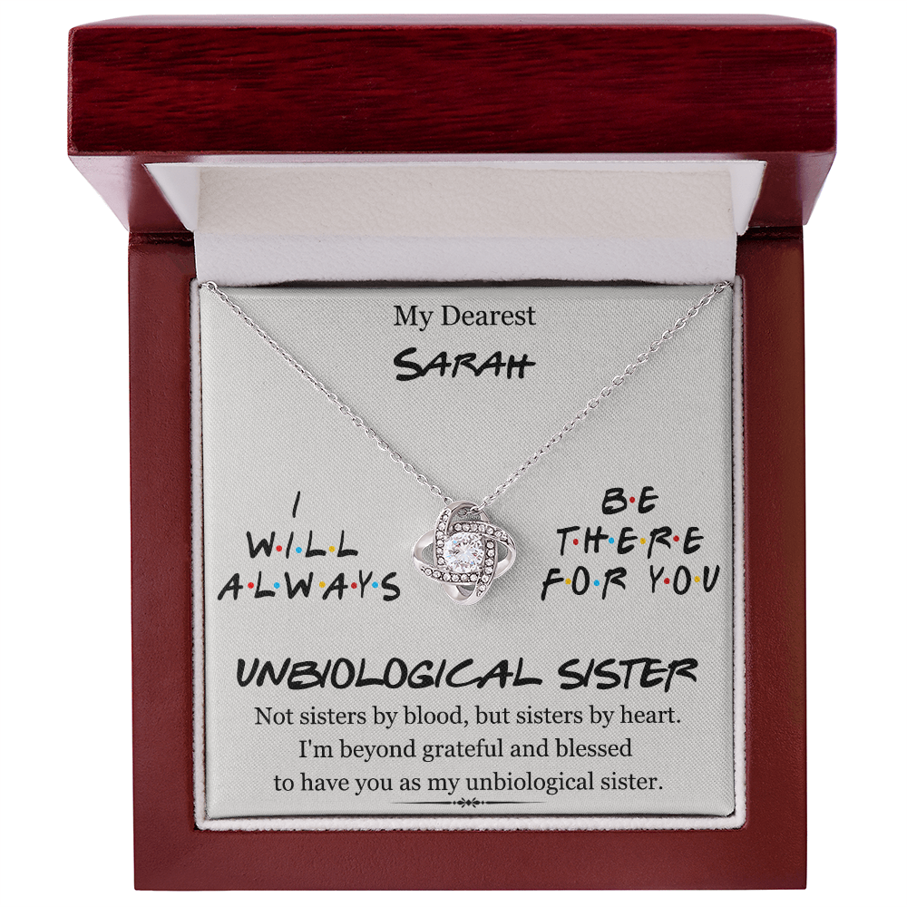 My Dearest Unbiological Sister | Love Knot Necklace