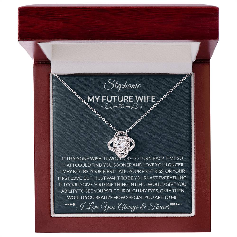 To My Future Wife | How Special You Are | Love Knot Necklace