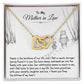 To My Mother-in-Law Interlocking Hearts Necklace