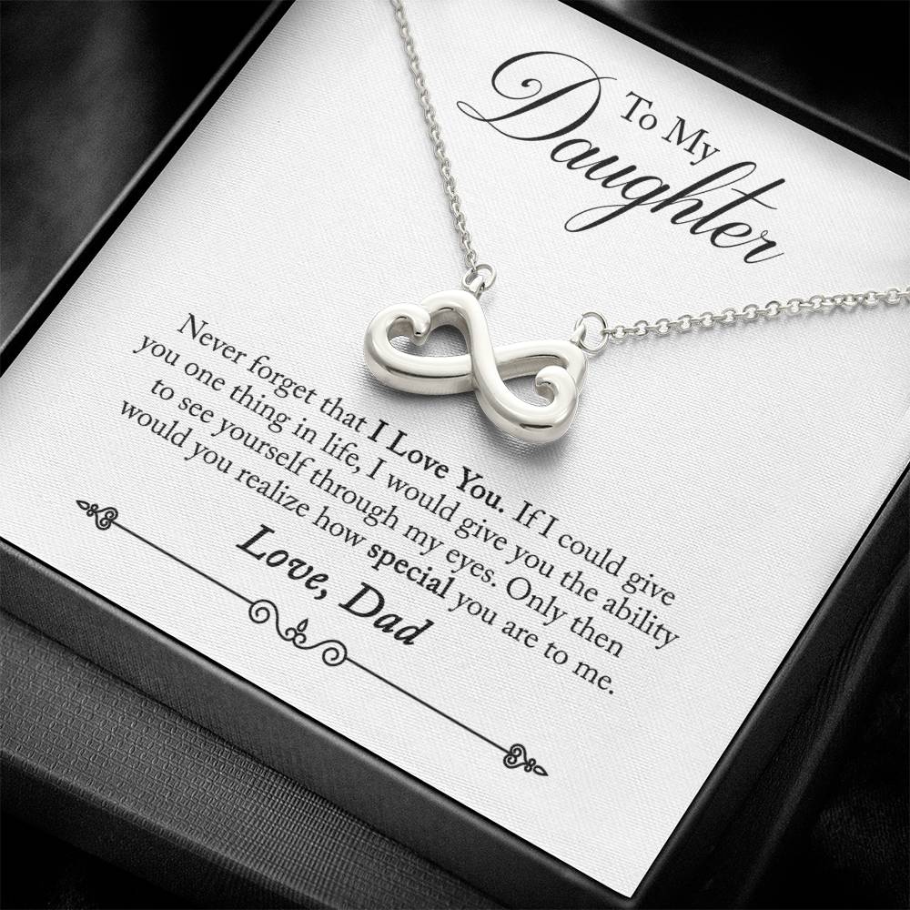 To My Daughter | How Special You Are | Infinity Necklace