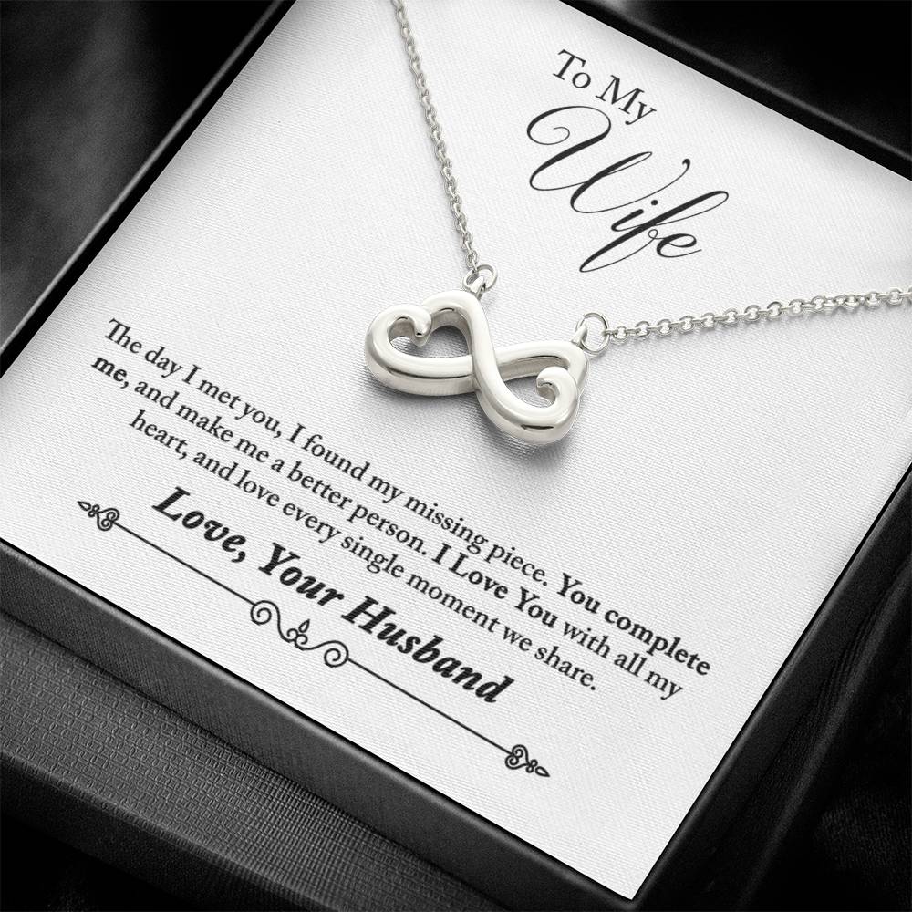 To My Wife | Missing Piece | Infinity Necklace