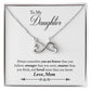 To My Daughter | Braver Stronger Smarter | Infinity Necklace