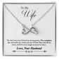 To My Wife | Missing Piece | Infinity Necklace