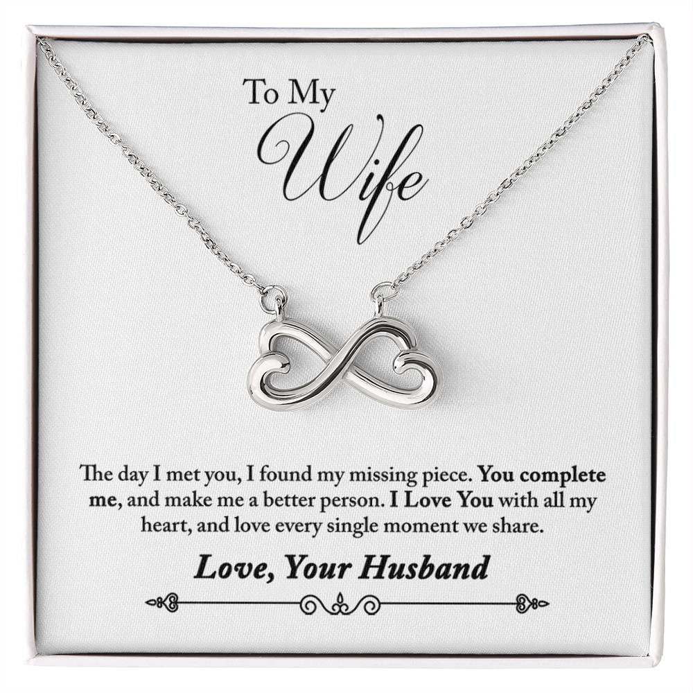 To My Wife | Missing Piece | Infinity Necklace