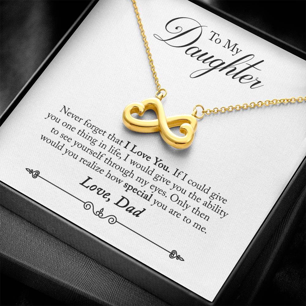 To My Daughter | How Special You Are | Infinity Necklace