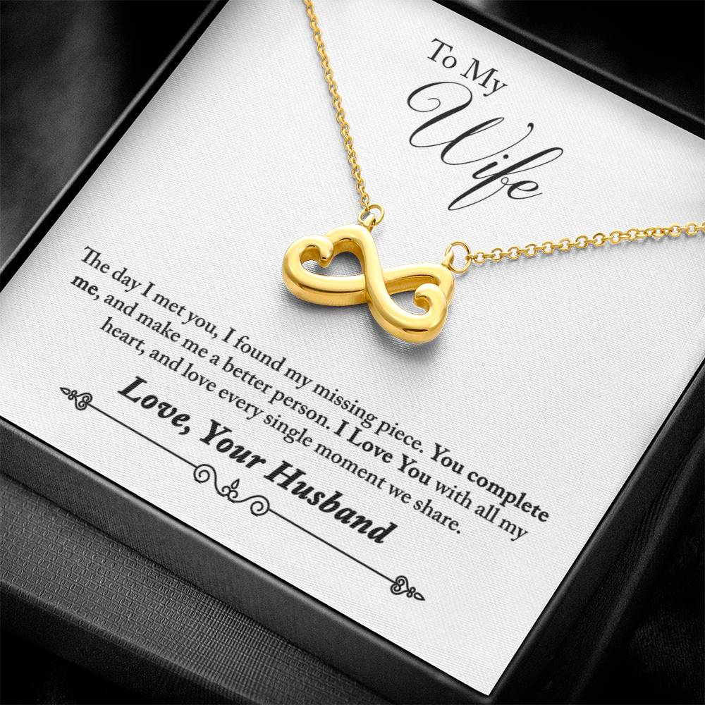 To My Wife | Missing Piece | Infinity Necklace